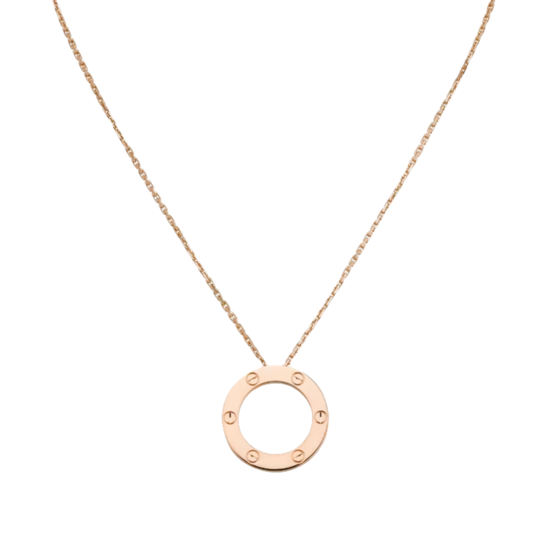 CTNV010 18K Gold LOVE pendant necklace - ccjewelryacc