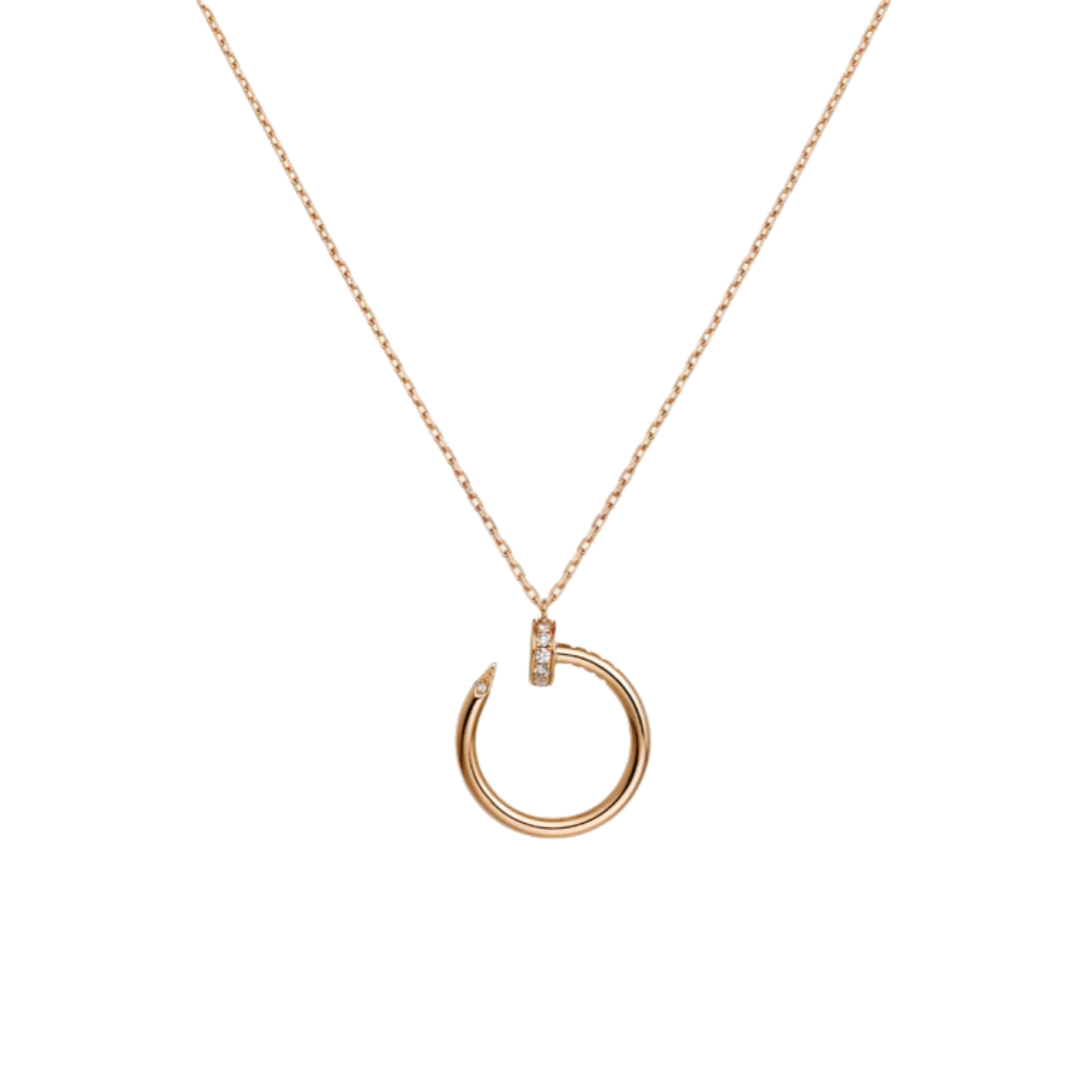 CTNV023 18K Gold Juste un Clou pendant necklace, diamonds - ccjewelryacc