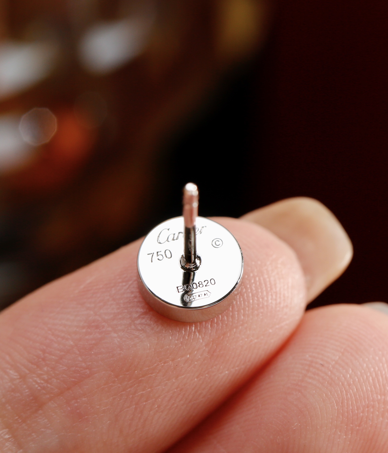 CTEV048 18K Cartier LOVE STUD EARRINGS - ccjewelryacc