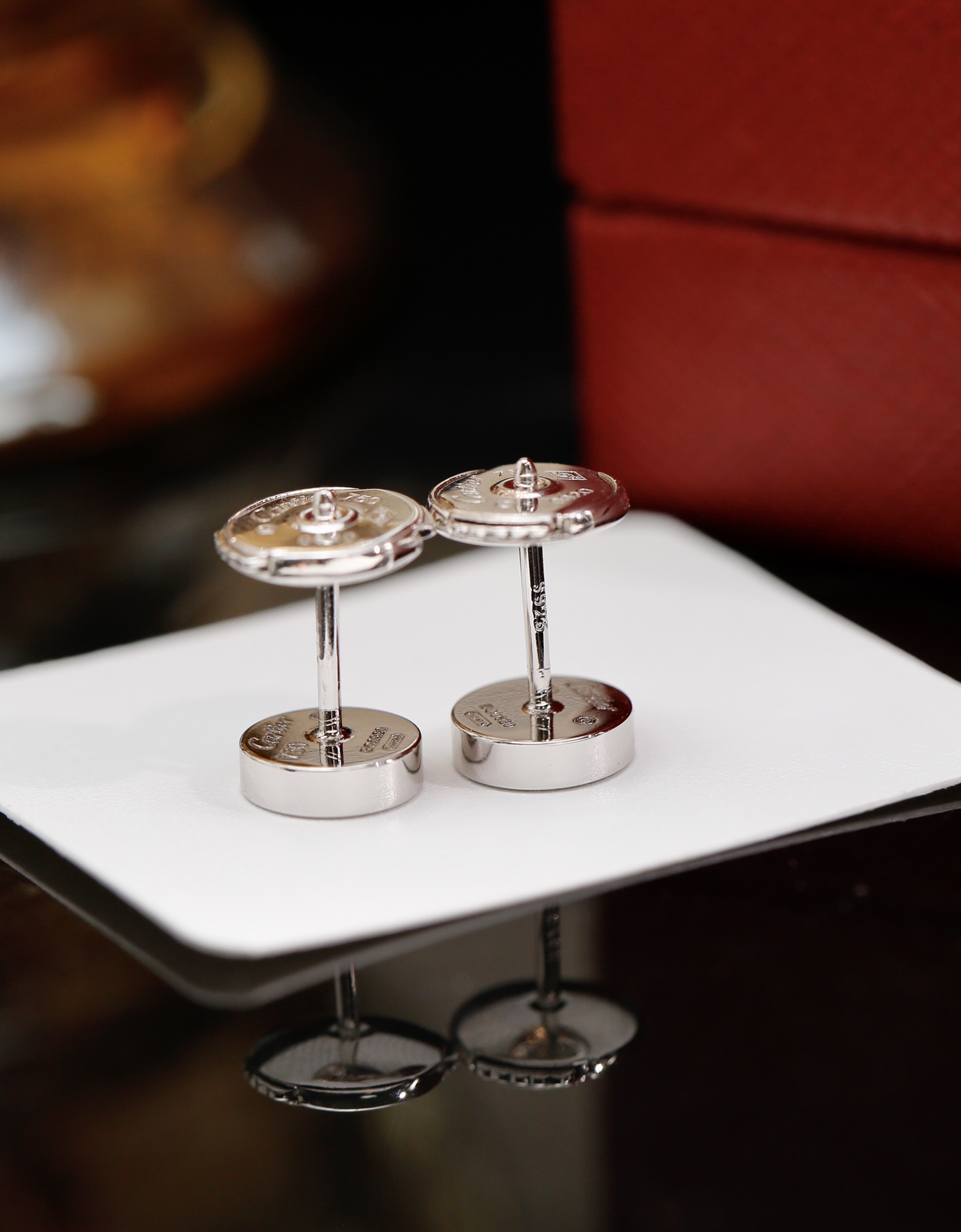 CTEV048 18K Cartier LOVE STUD EARRINGS - ccjewelryacc