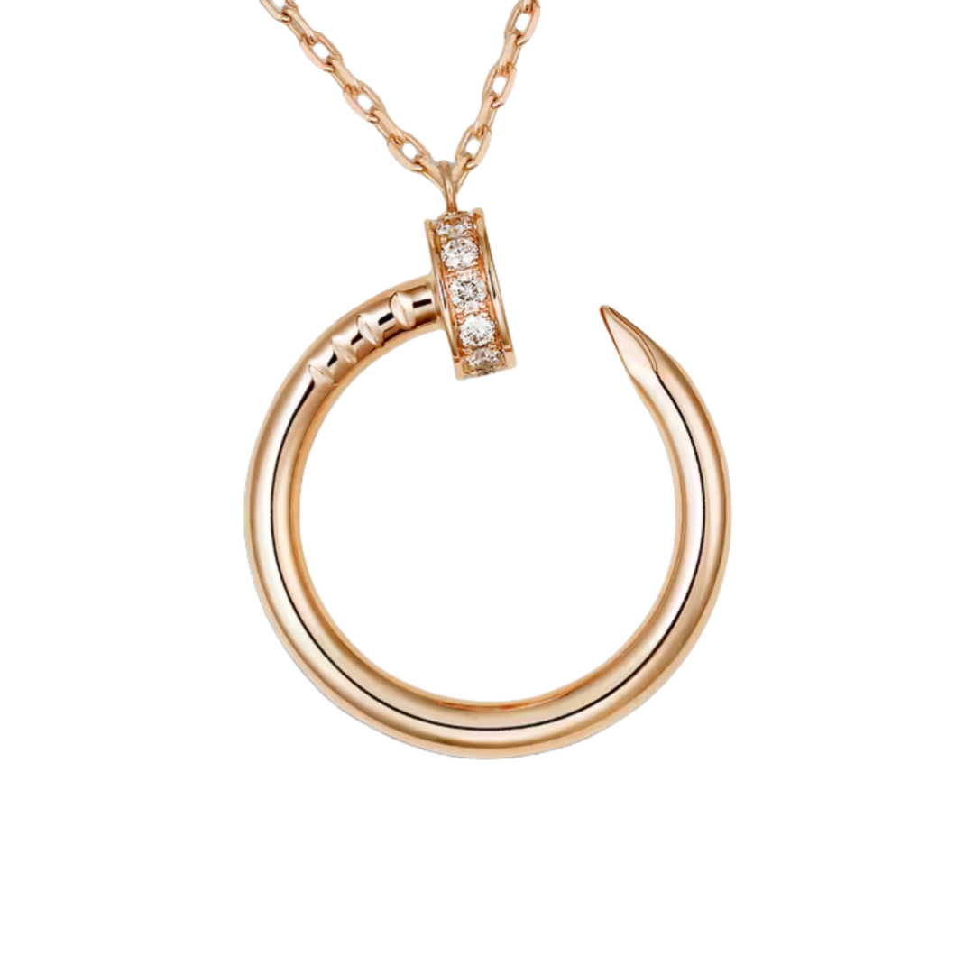 CTNV024 18K Gold Juste un Clou pendant necklace, diamonds - ccjewelryacc