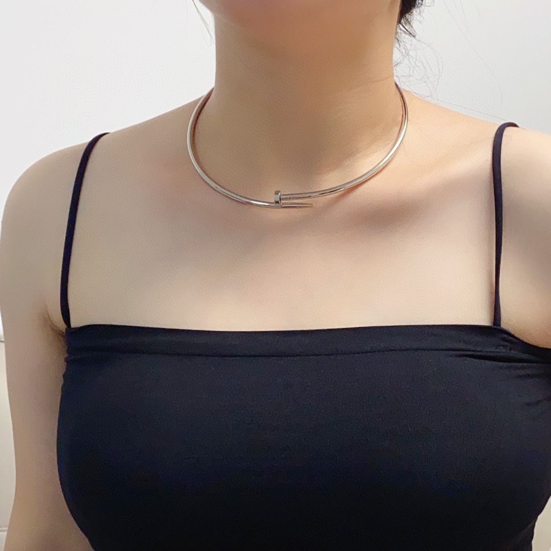 CTN023 Juste un Clou torque necklace, small model - ccjewelryacc