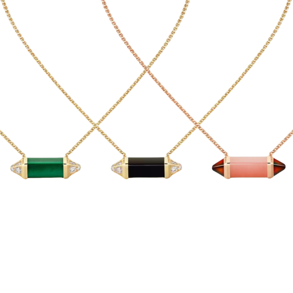 CTNV013 18K Gold Les Berlingots de Cartier necklace medium model - ccfashionjewelry