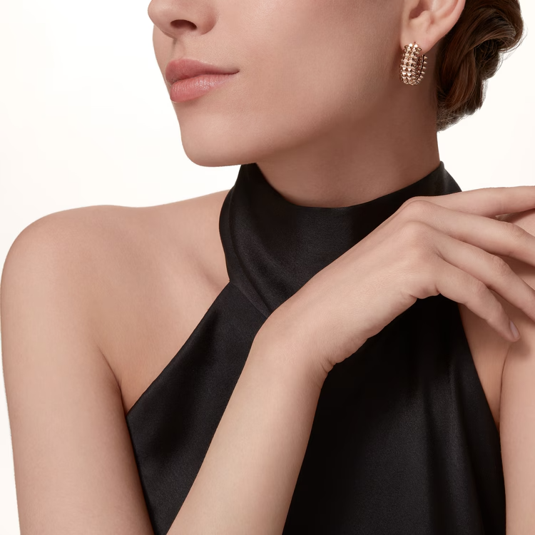 CTEV030 18K Clash de Cartier hoop earrings, double row - ccjewelryacc