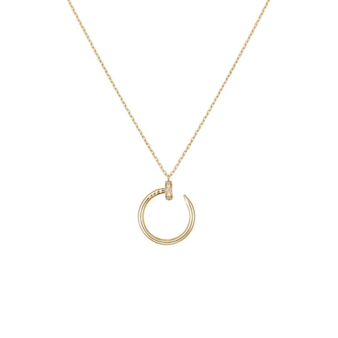 CTNV024 18K Gold Juste un Clou pendant necklace, diamonds - ccjewelryacc