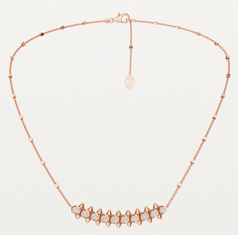 CTNV021 18K Gold Clash de Cartier pendant necklace, diamonds - ccjewelryacc