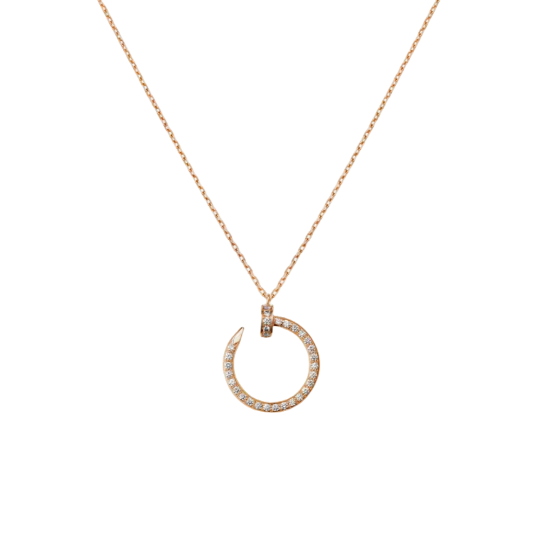 CTNV024 18K Gold Juste un Clou pendant necklace, diamonds - ccjewelryacc