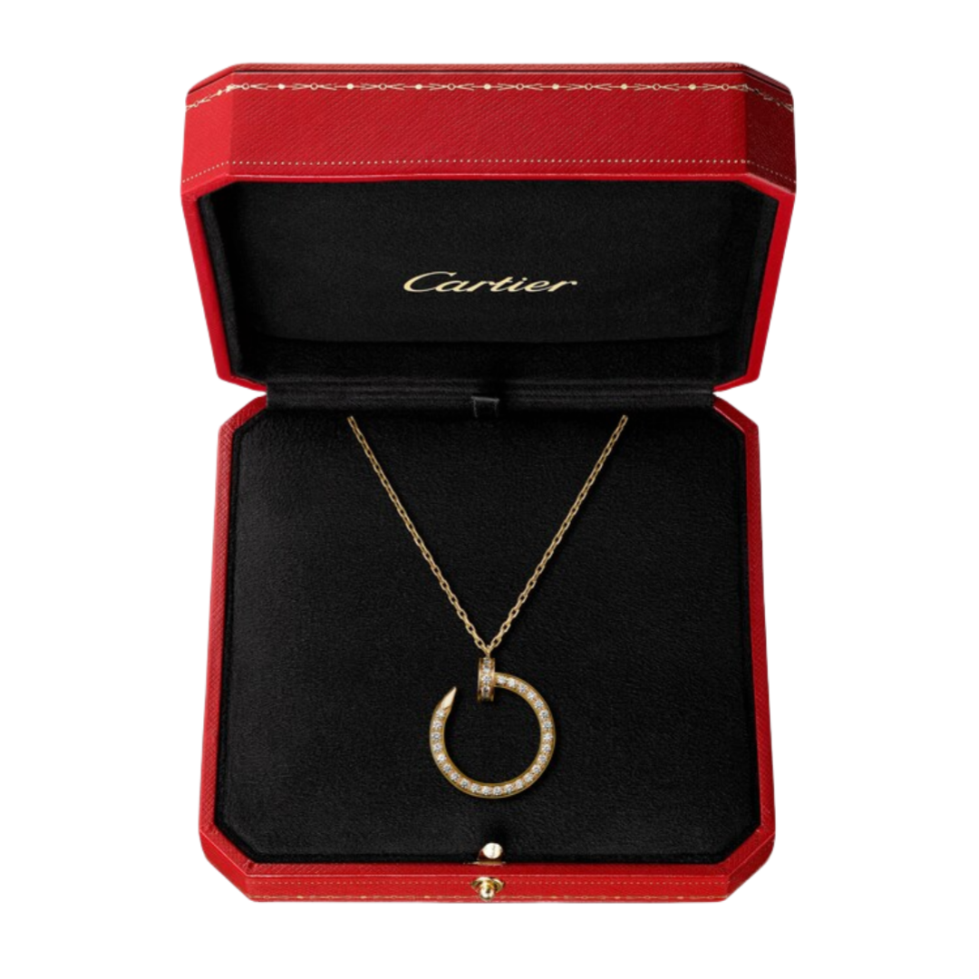 CTNV024 18K Gold Juste un Clou pendant necklace, diamonds - ccjewelryacc
