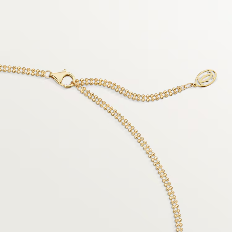 CTNV016 18K Gold Trinity pendant, large model, semi-paved - ccjewelryacc