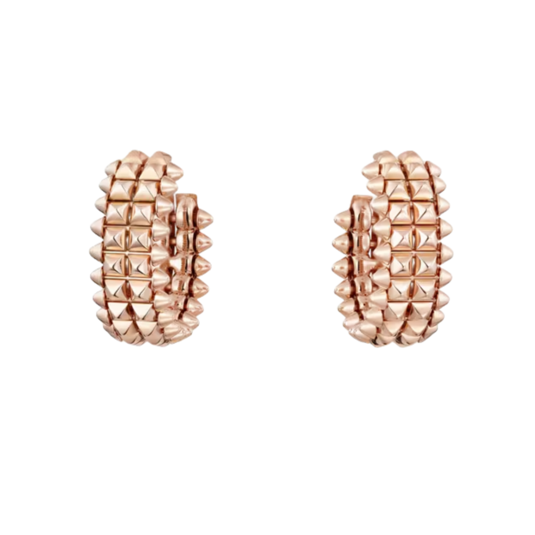 CTEV030 18K Clash de Cartier hoop earrings, double row - ccjewelryacc