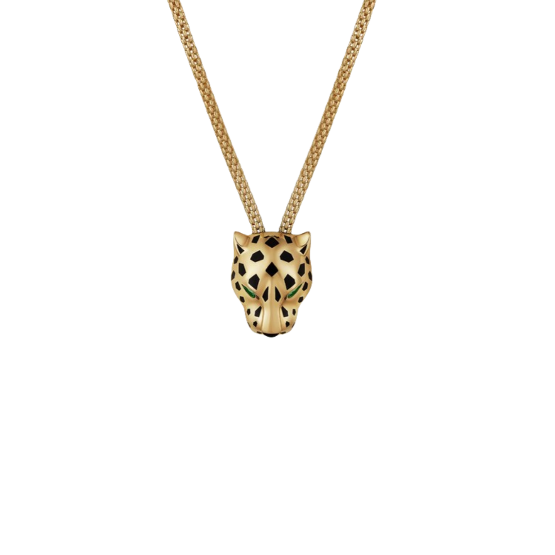 CTNV028 18K Gold Panthère de Cartier necklace, paved - ccfashionjewelry