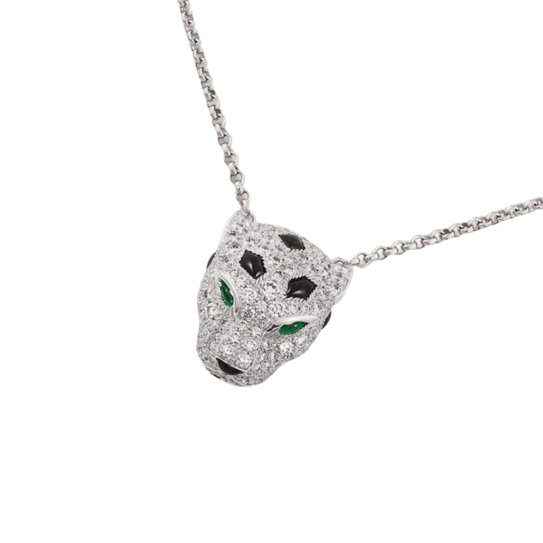 CTNV027 18K Gold Panthère de Cartier pendant necklace, paved - ccjewelryacc