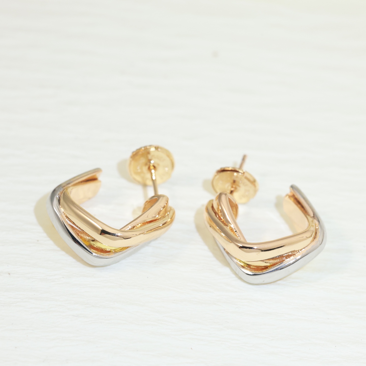 CTE010 Trinity earrings, cushion-shaped - ccjewelryacc