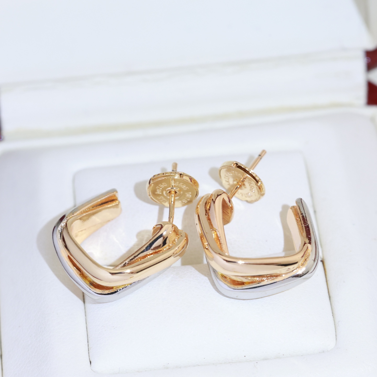 CTE010 Trinity earrings, cushion-shaped - ccjewelryacc