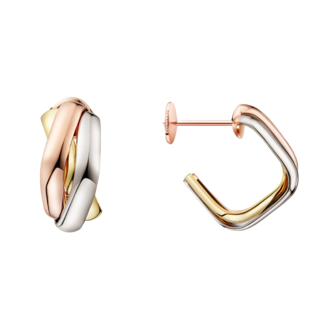 CTE010 Trinity earrings, cushion-shaped - ccjewelryacc