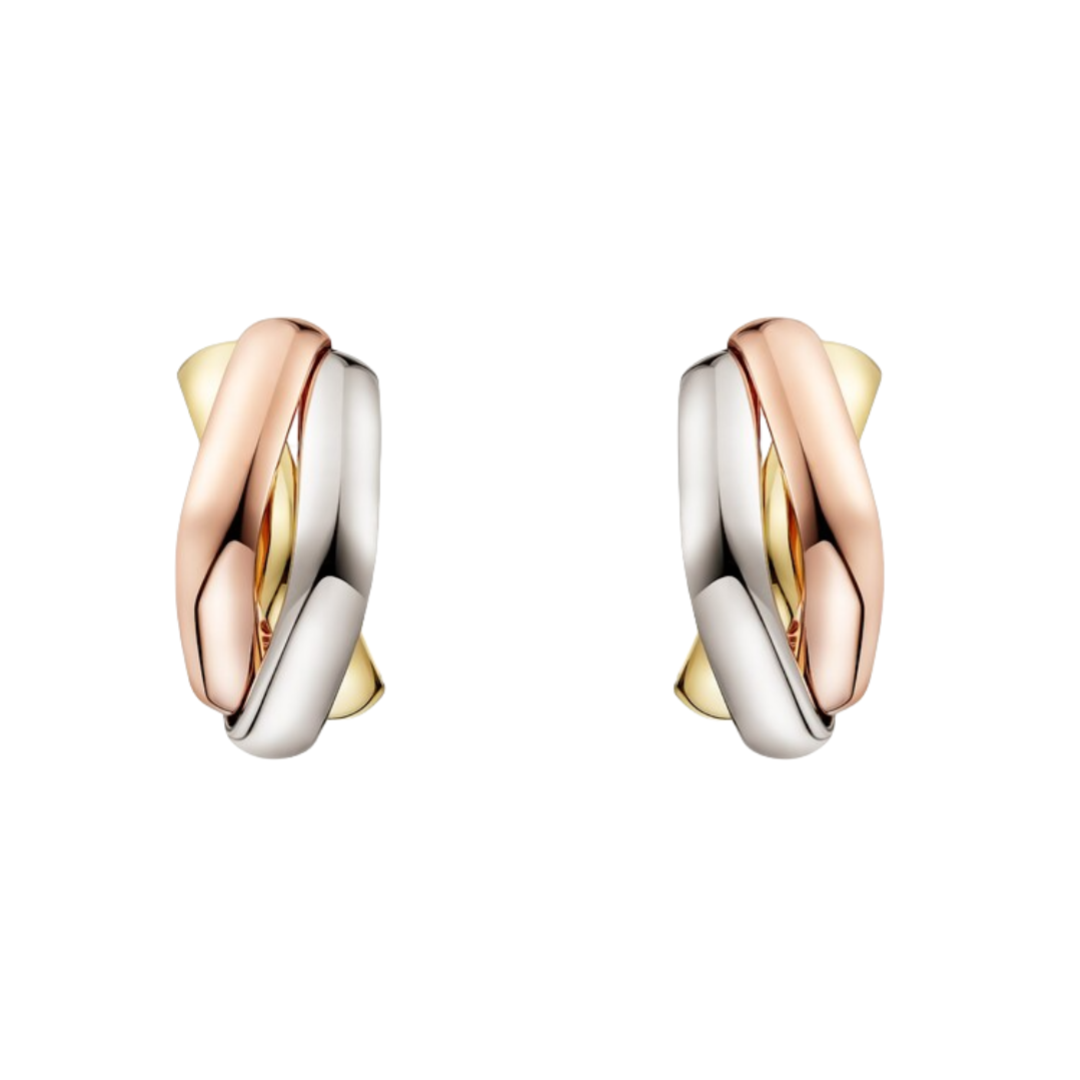 CTE010 Trinity earrings, cushion-shaped - ccjewelryacc