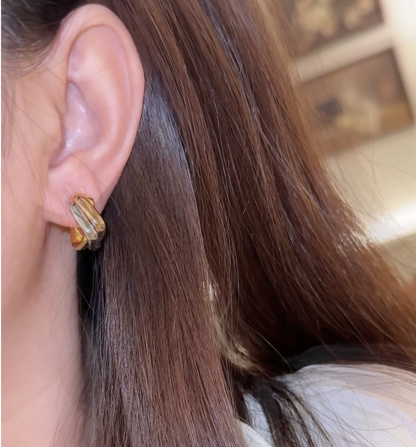 CTE010 Trinity earrings, cushion-shaped - ccjewelryacc