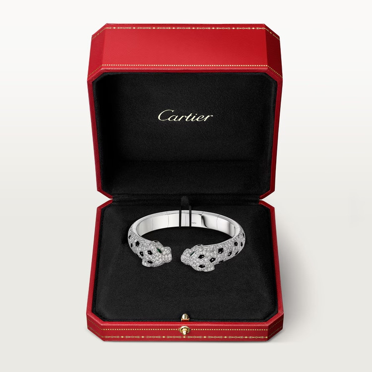 CTSV041 18k Panthère de Cartier bracelet, articulated, paved - ccjewelryacc
