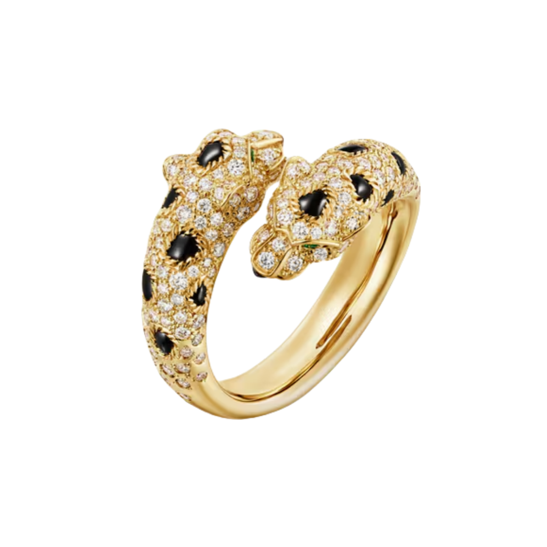 CTR009 Panthère de Cartier ring, semi-paved - ccjewelryacc