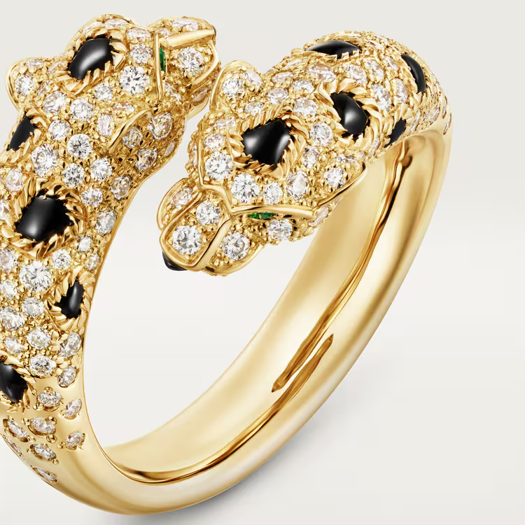 CTR009 Panthère de Cartier ring, semi-paved - ccjewelryacc