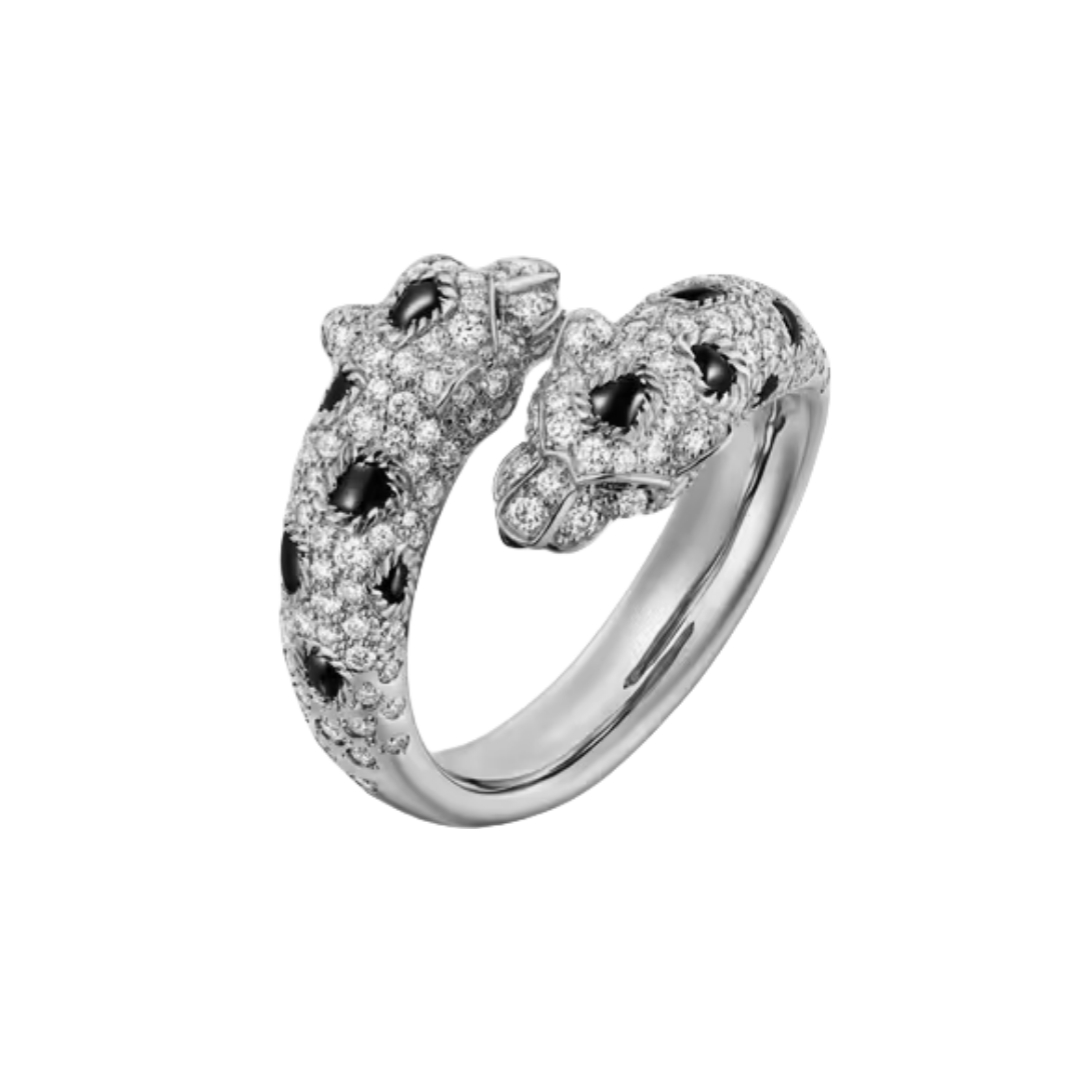 CTR009 Panthère de Cartier ring, semi-paved - ccjewelryacc