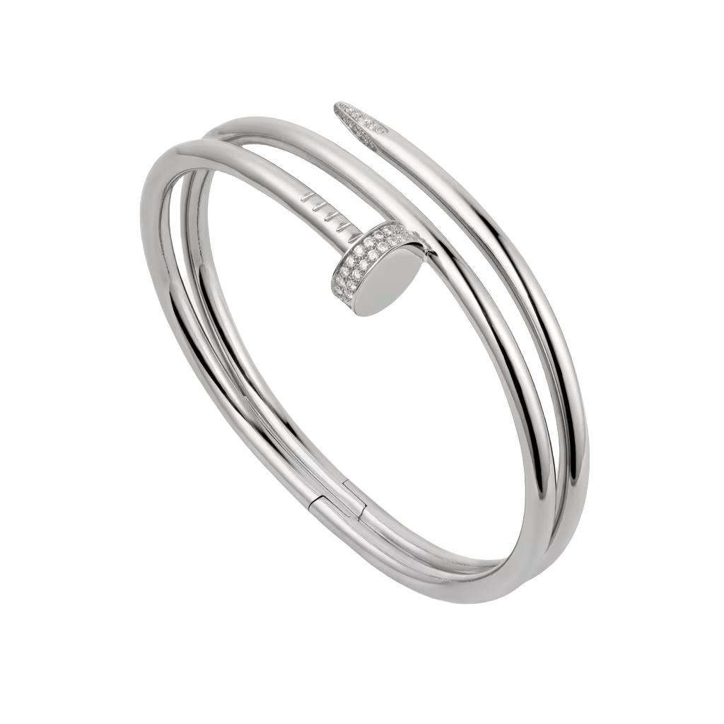 CTSV039 18K Juste un Clou bracelet, double, diamonds - ccjewelryacc