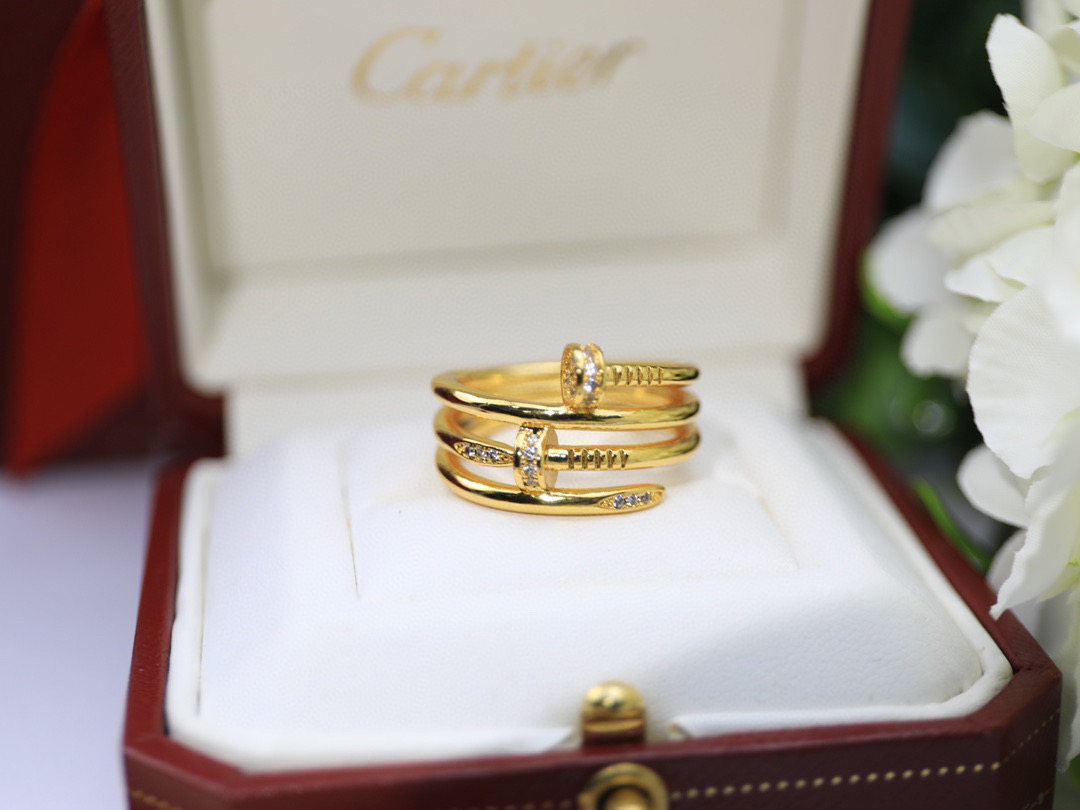 CTR010 Juste un Clou ring, multilayer, diamonds - ccjewelryacc