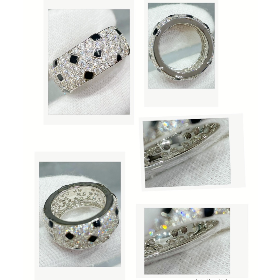 CTR011 18k white gold Panthère de Cartier ring,  paved - ccjewelryacc