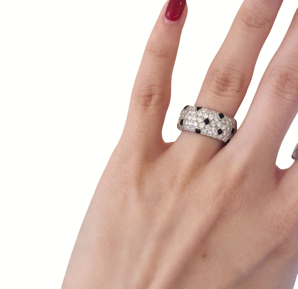 CTR011 18k white gold Panthère de Cartier ring,  paved - ccjewelryacc