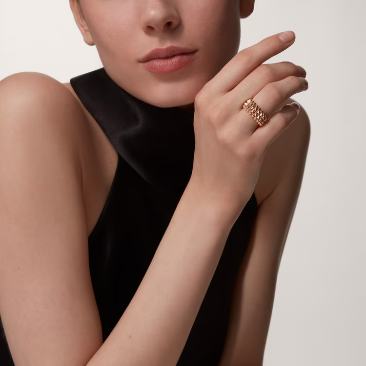 CTRV004 18K Clash de Cartier ring, double row - ccjewelryacc