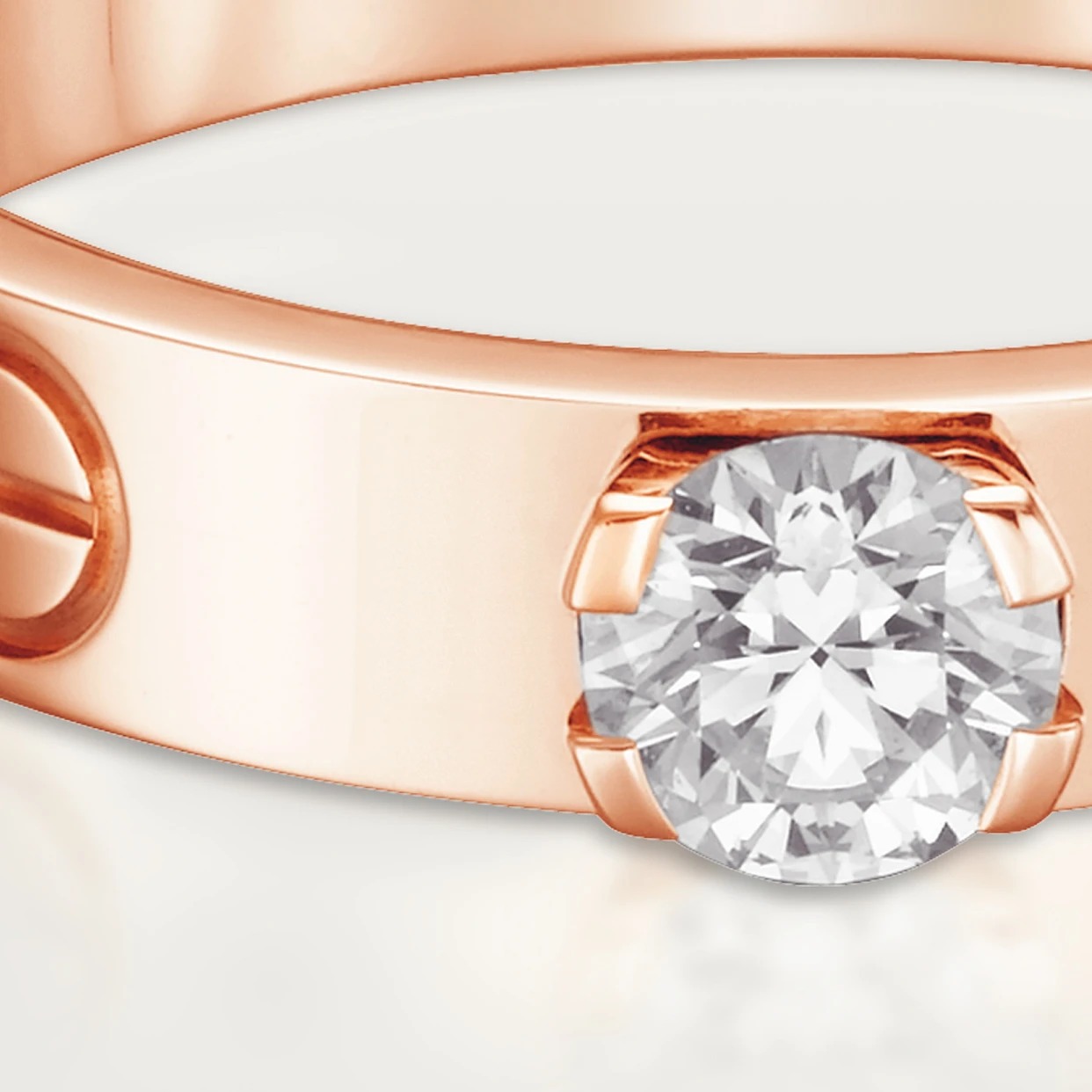 CTRV019 18K Cartier LOVE solitaire, brilliant-cut diamond - ccjewelryacc