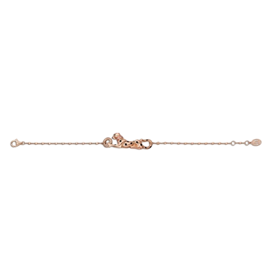 CTS037 18K Panthère de Cartier bracelet, on chain, diamonds - ccjewelryacc