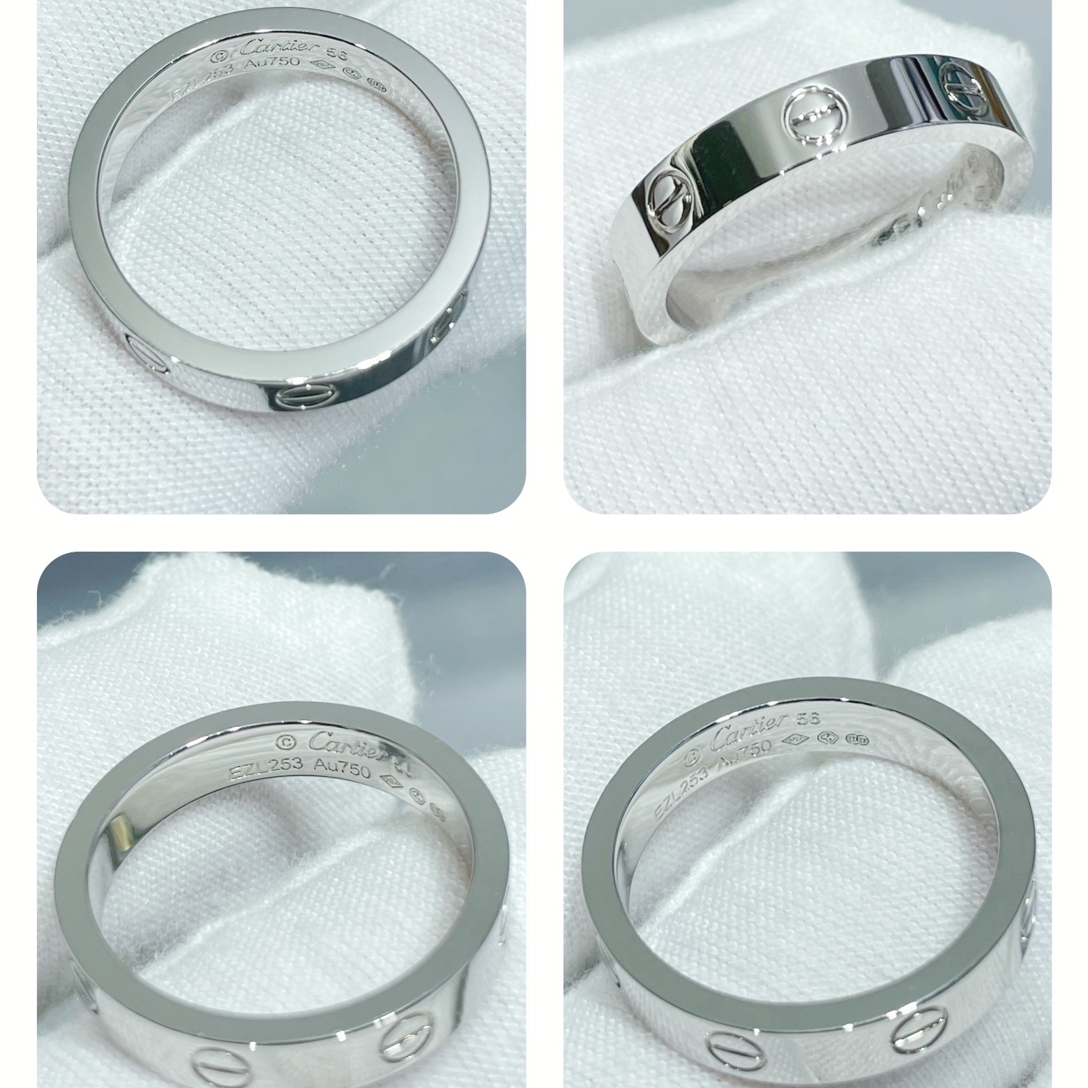 CTRV016 18K Cartier LOVE ring, small model - ccjewelryacc