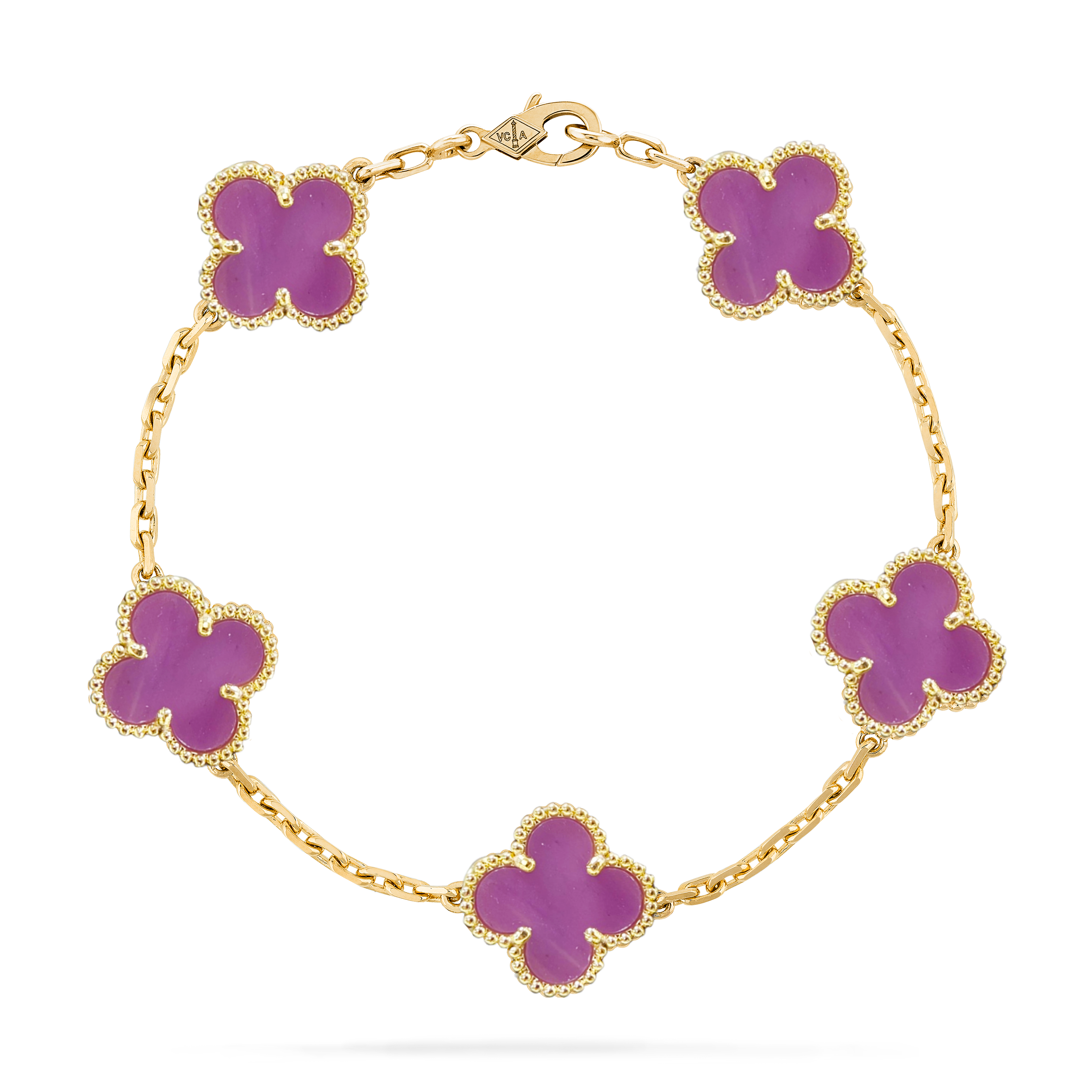 VCS030 Four leaf cover Bracelet 5 motifs Gold/Rose gold/White gold - ccjewelryacc