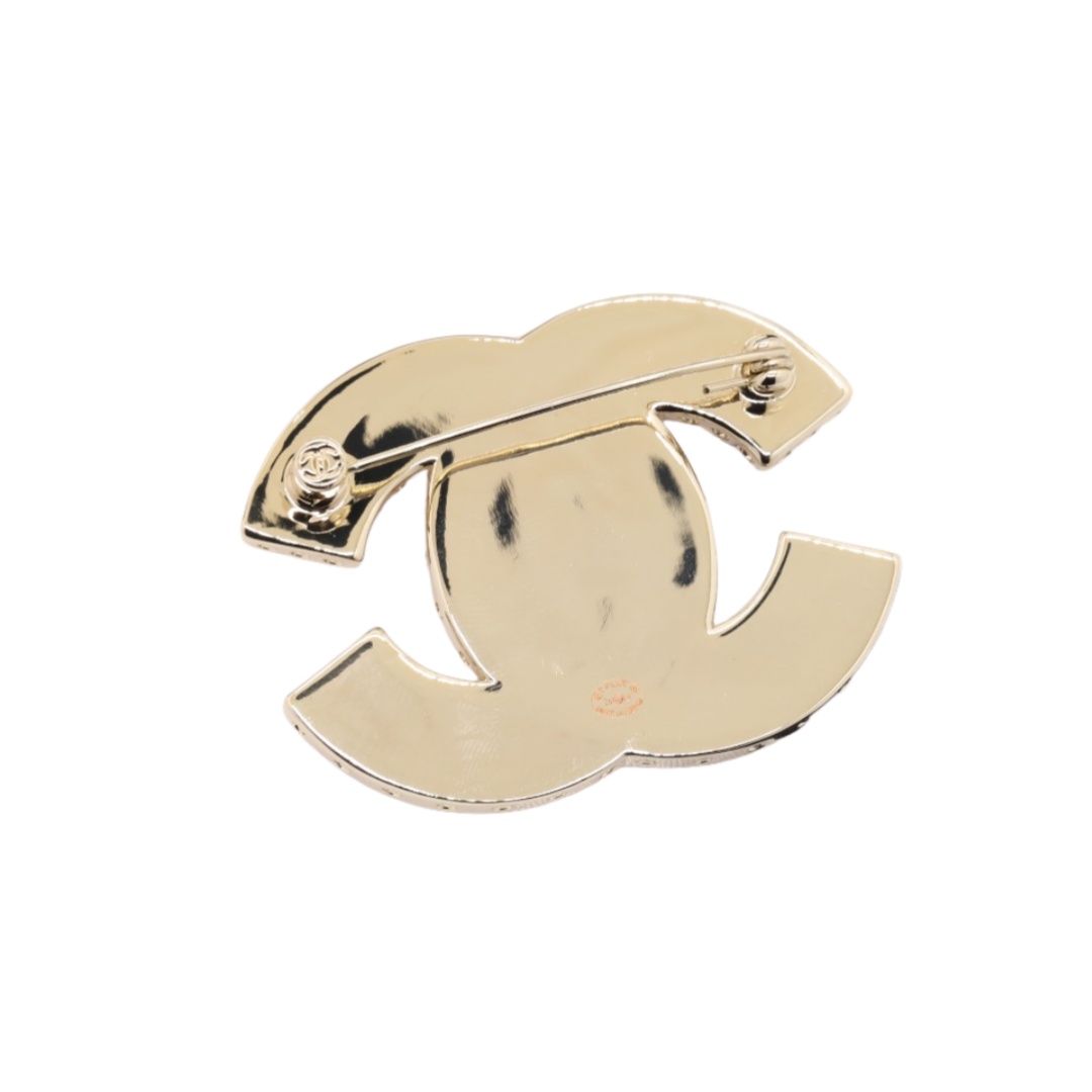 BCB595 Chanel Pink Acrylic bag clasp brooch pin - ccjewelryacc