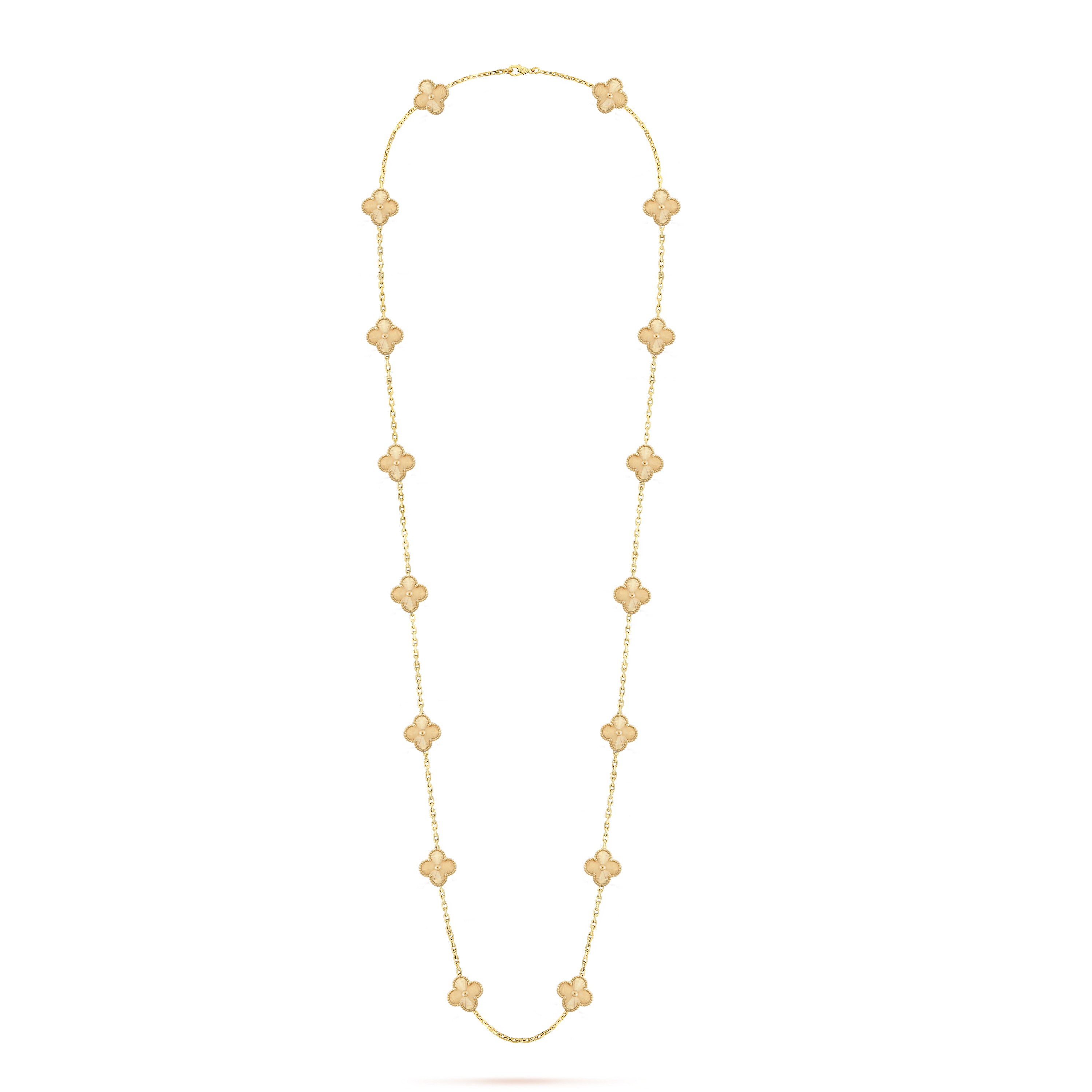 VCN024 VCA 16 motif vintage alhambra long necklace - ccjewelryacc