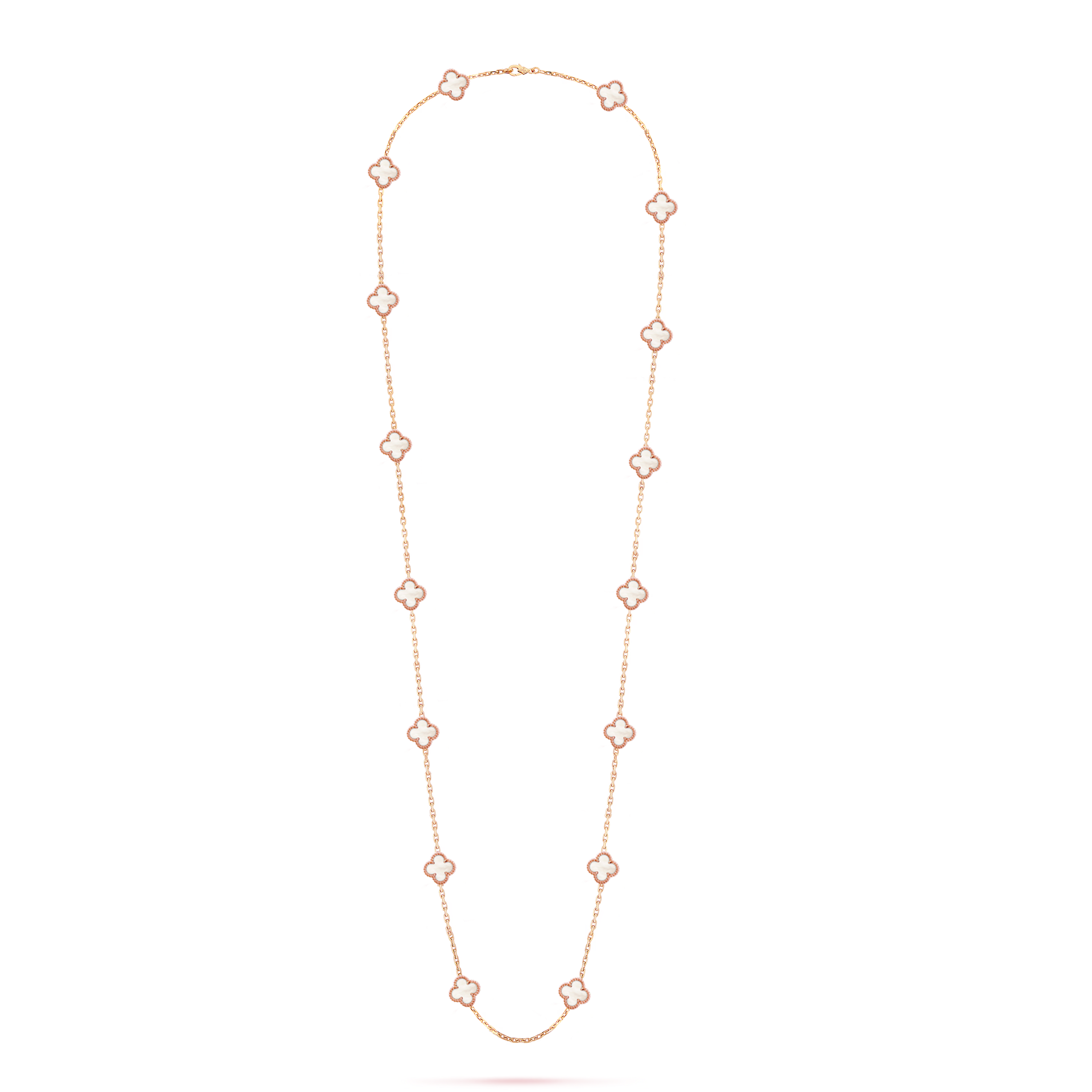 VCN003 Mini Van cleef & arpels sweet alhambra Long necklace 16 motifs - ccjewelryacc