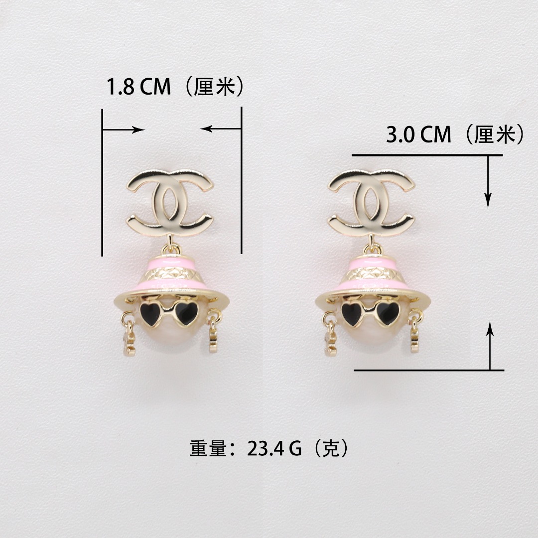 CCE362 Chanel cartoon doll dangle earrings for women - ccjewelryacc