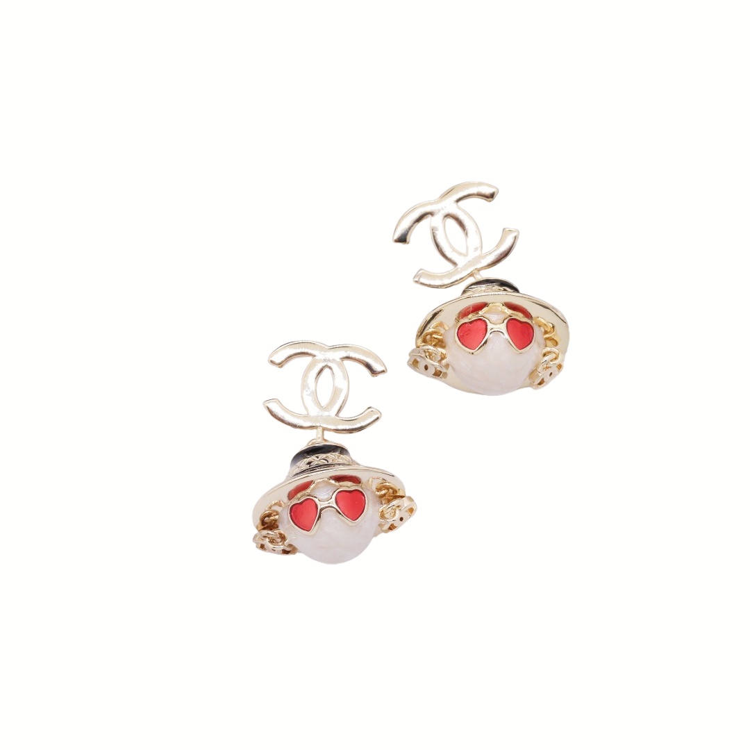 CCE362 Chanel cartoon doll dangle earrings for women - ccjewelryacc