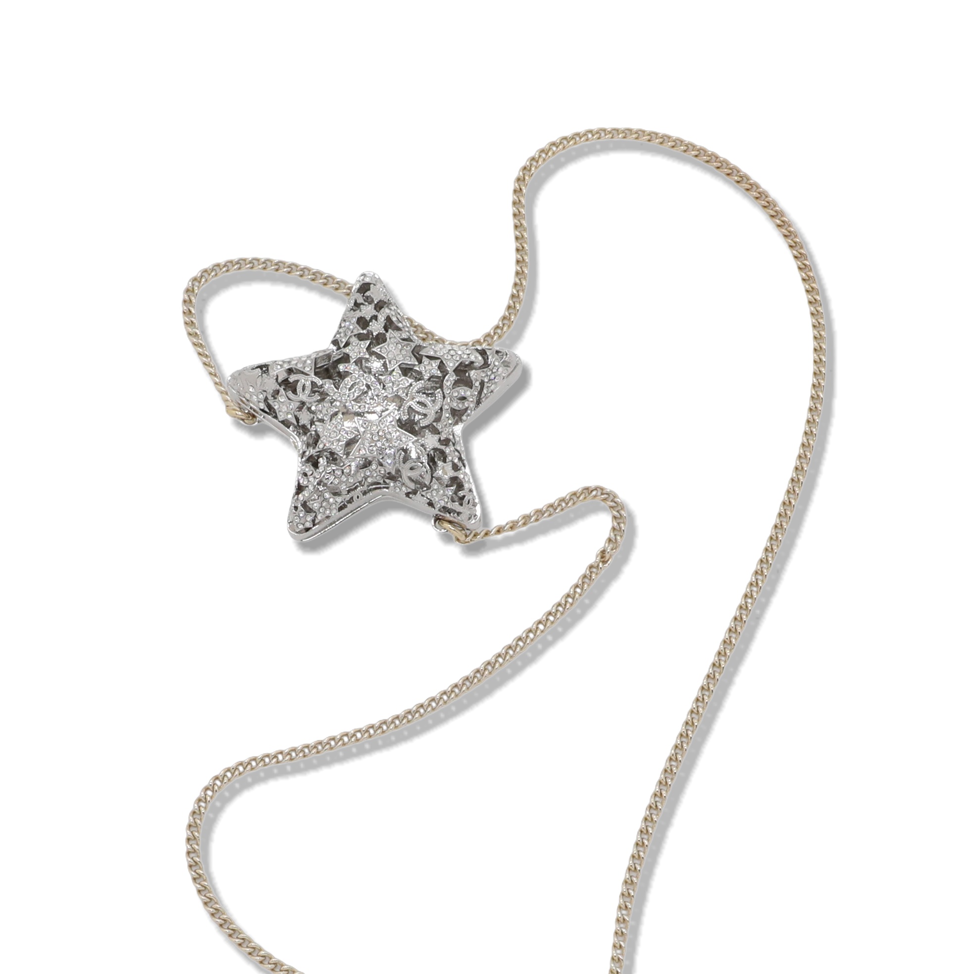 CCN139 Chanel hollow-out star choker necklace for women - ccjewelryacc