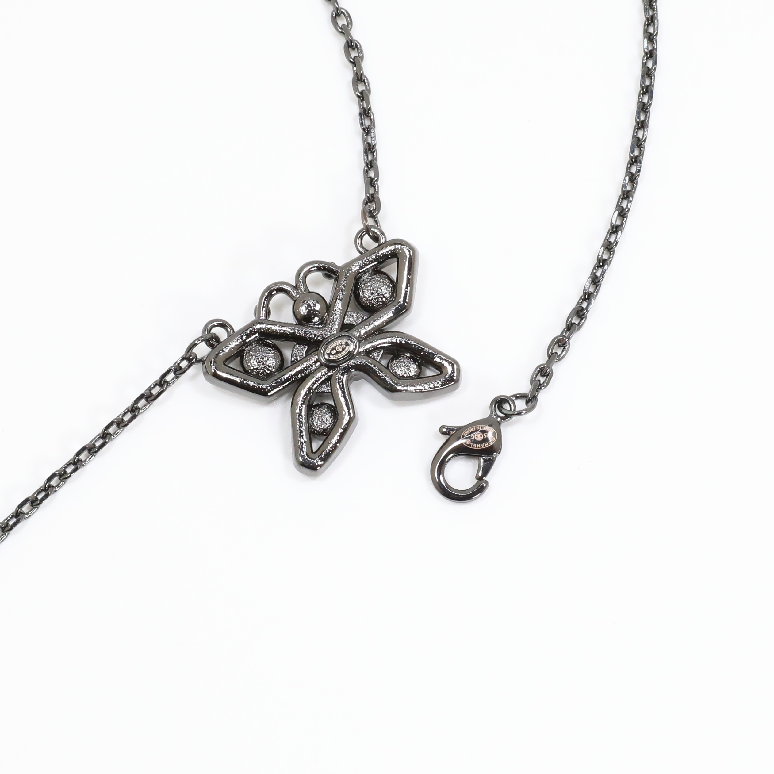 CCN147 Chanel crystal butterfly choker necklace for women - ccjewelryacc