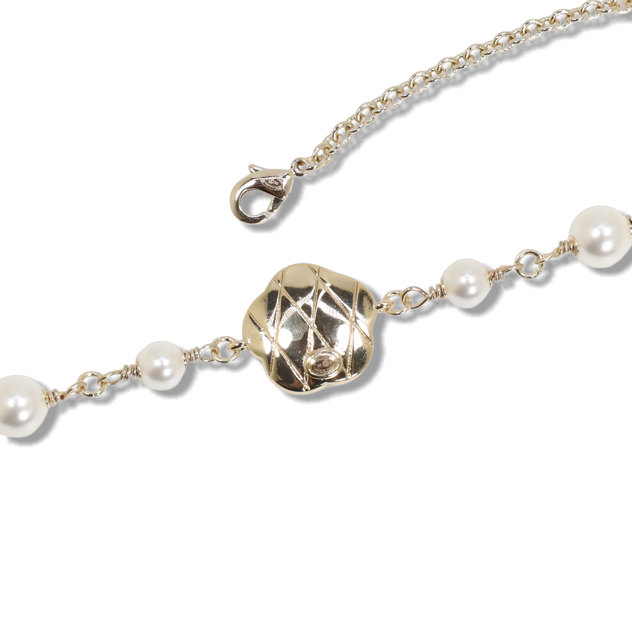 CCN484 Chanel red enamel camellia choker necklace - ccjewelryacc