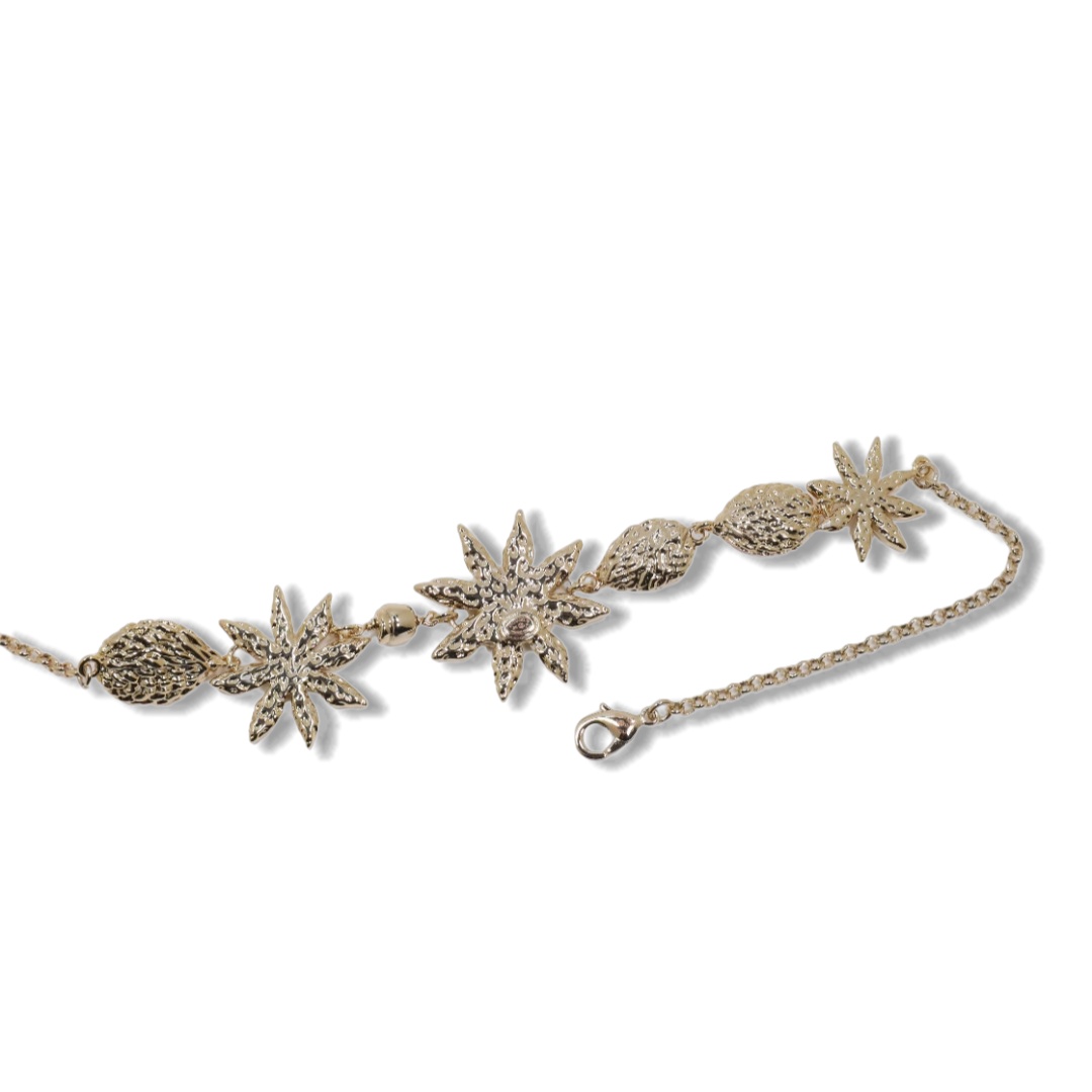 CCN209 Chanel sunflower pink crystal choker necklace for women - ccjewelryacc