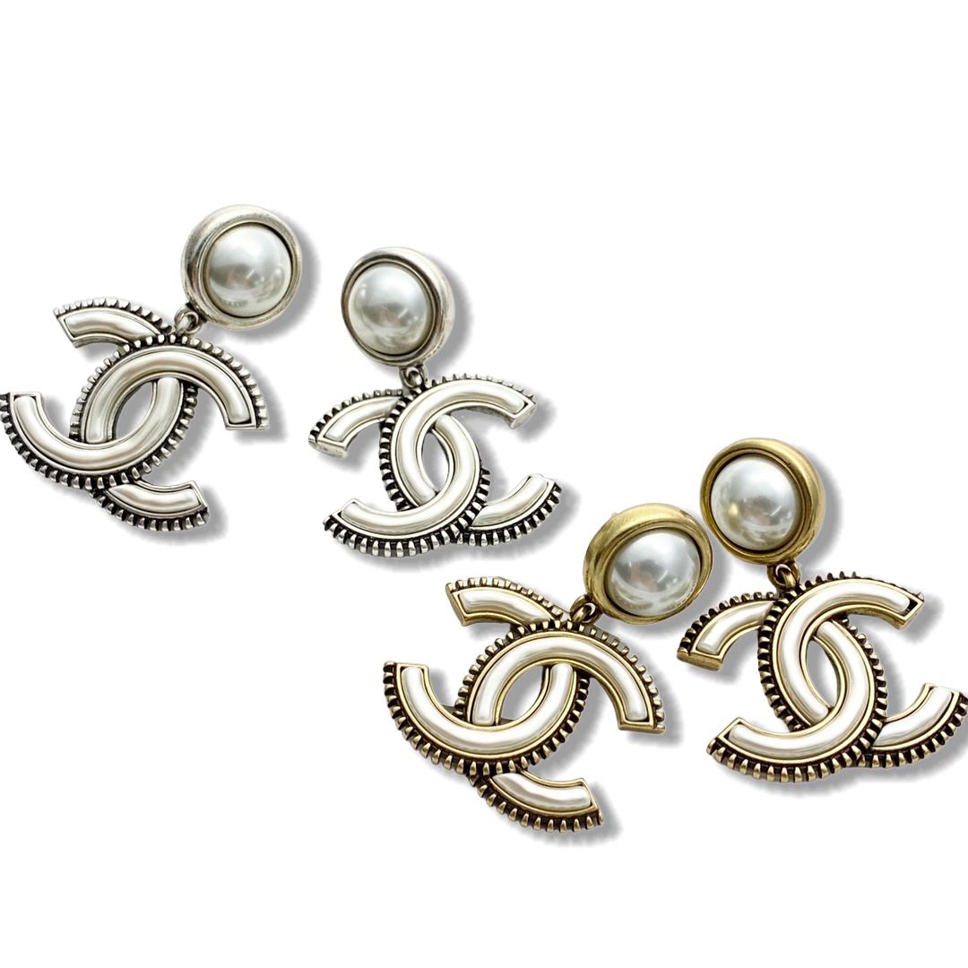 CCE666 Vintage chanel cc logo dangle Earring For Women - ccjewelryacc