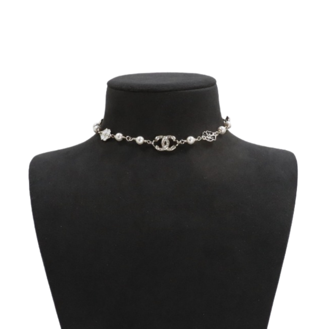 CCN228 Chanel white /Black enamel clover charms necklace - ccjewelryacc