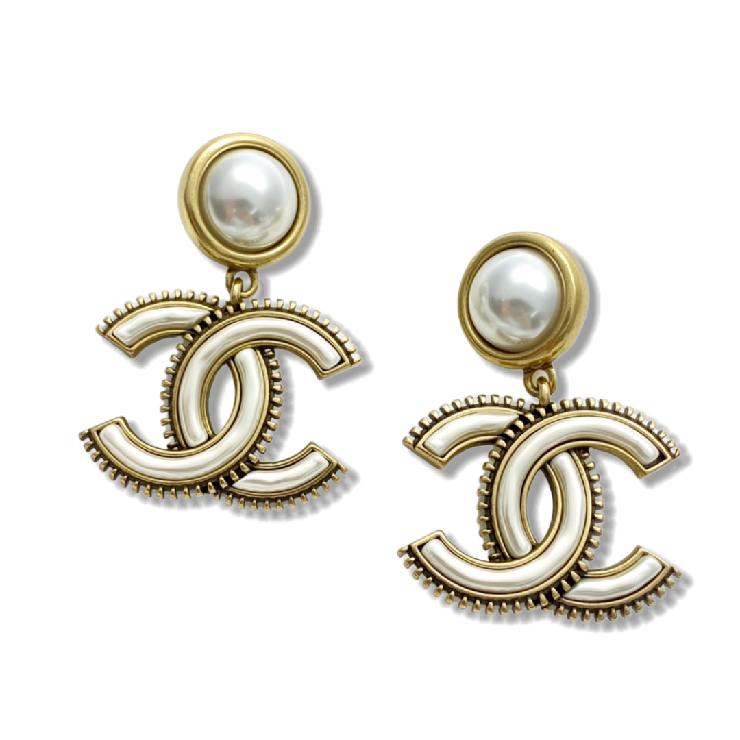 CCE666 Vintage chanel cc logo dangle Earring For Women - ccjewelryacc