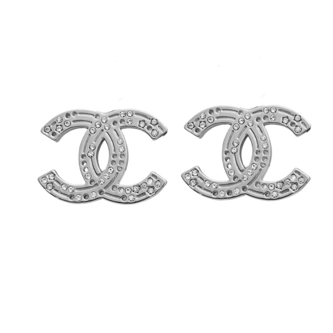 CCE301 Double cc chanel earrings - ccjewelryacc