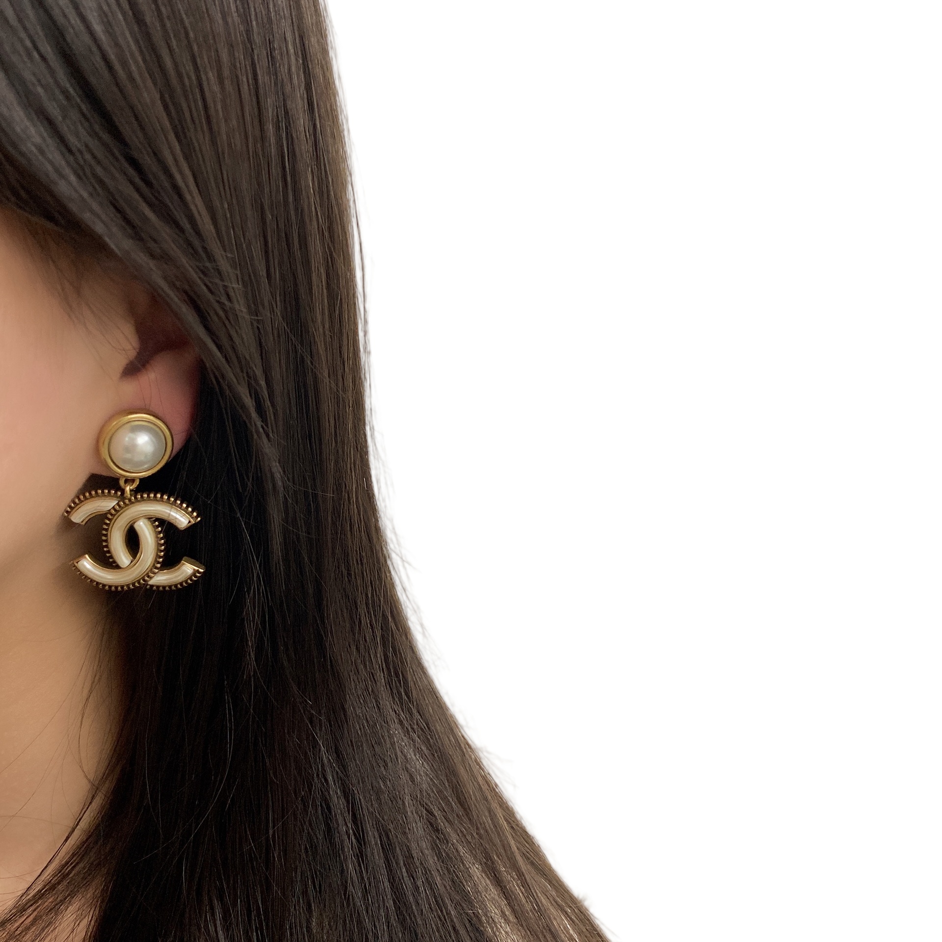 CCE666 Vintage chanel cc logo dangle Earring For Women - ccjewelryacc