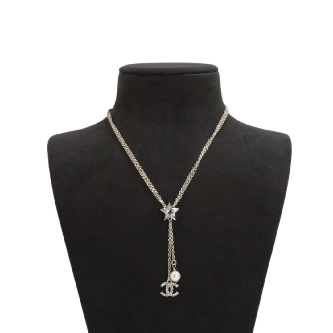 CCN364 Chanel crystal star tassels necklace for women - ccjewelryacc