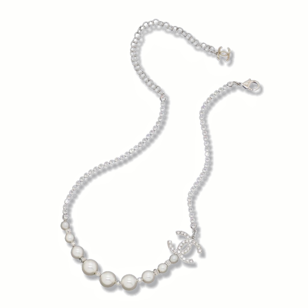CCN229 Chanel pearl choker necklace - ccjewelryacc